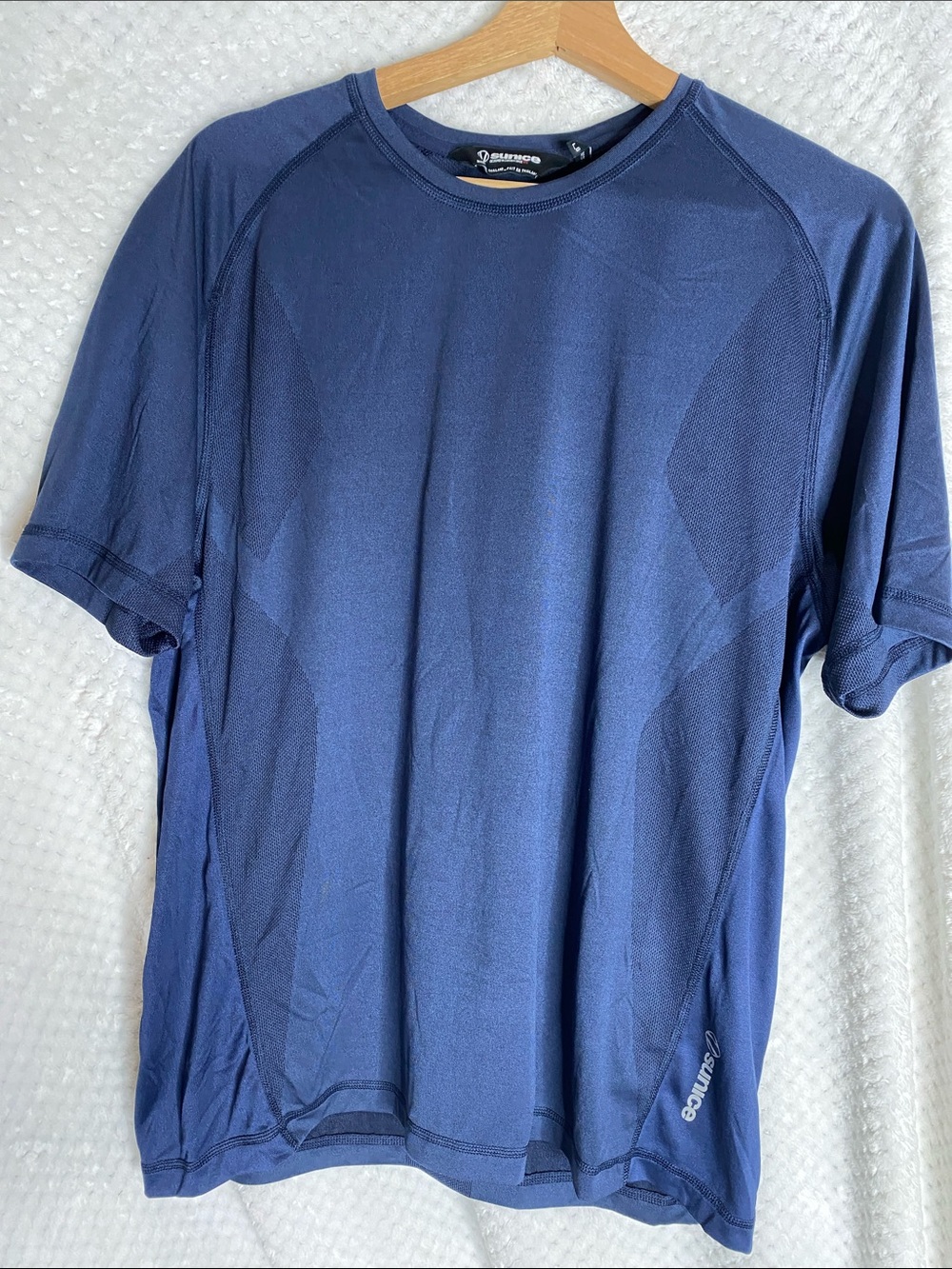 Sunice Men's Navy Blue Athletic Tee Shirt